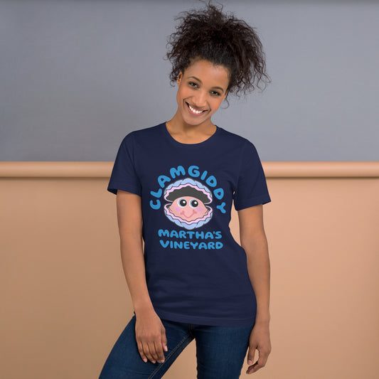 CLAMGIDDY MARTHA'S VINEYARD Unisex t-shirt