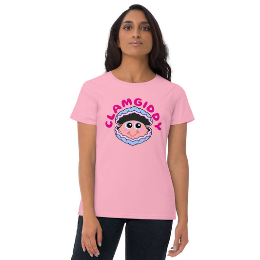 CLAMGIDDY women's short sleeve t-shirt