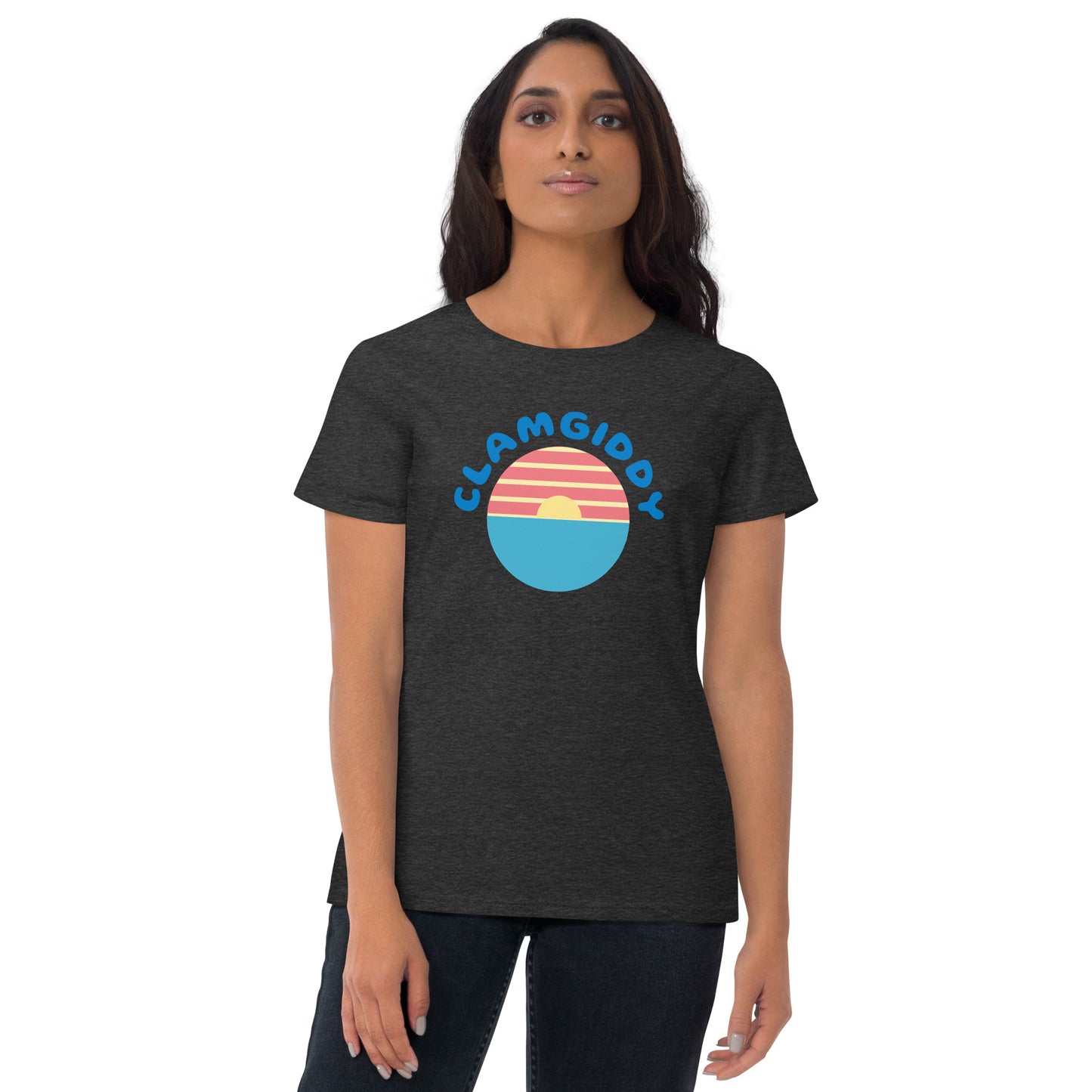 CLAMGIDDY SUNSET Women's short sleeve t-shirt