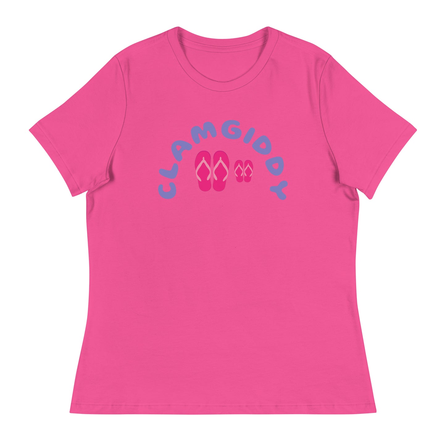 CLAMGIDDY MOM AND DAUGHTER BEACH DAY Women's Relaxed T-Shirt