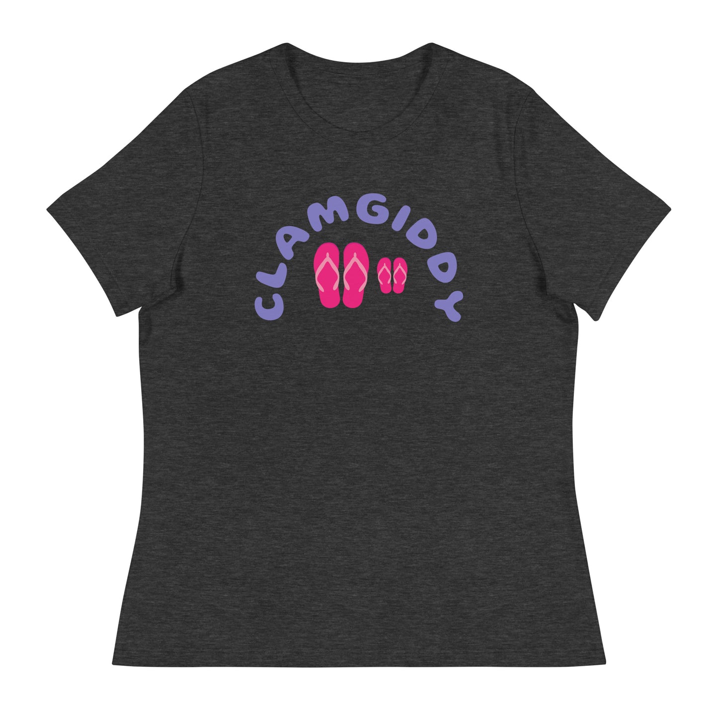 CLAMGIDDY MOM AND DAUGHTER BEACH DAY Women's Relaxed T-Shirt