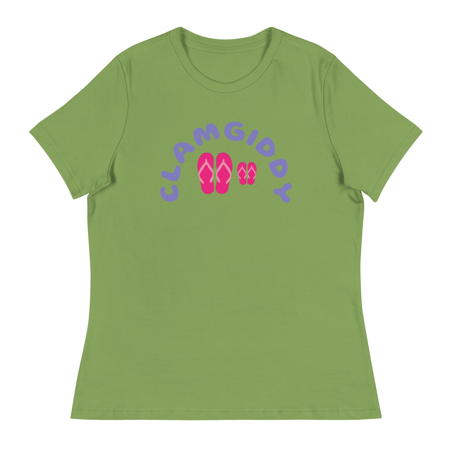 CLAMGIDDY MOM AND DAUGHTER BEACH DAY Women's Relaxed T-Shirt