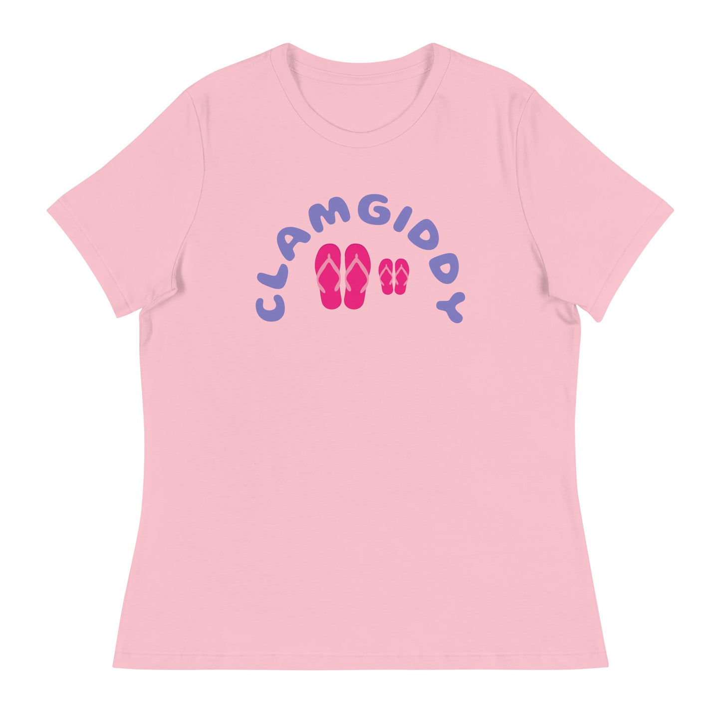 CLAMGIDDY MOM AND DAUGHTER BEACH DAY Women's Relaxed T-Shirt